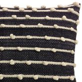 Ernest Black and Ivory Pillow